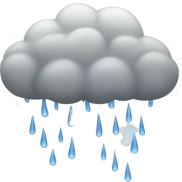 rain cloud over sad person emoji