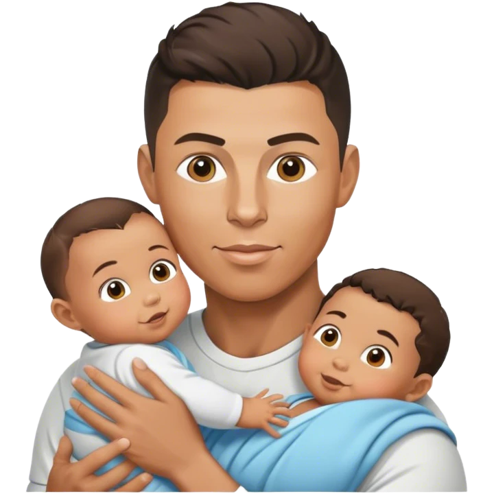 Ronaldo with a baby emoji