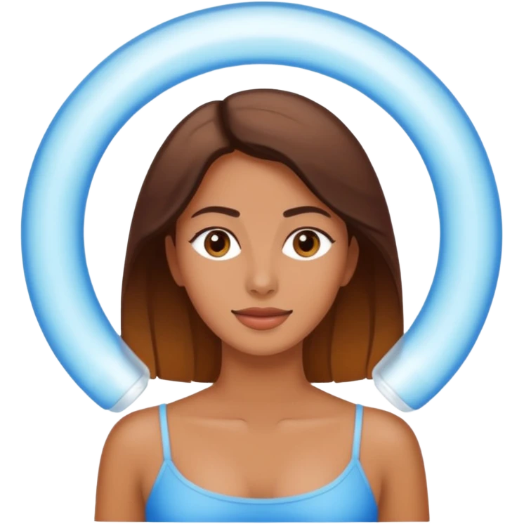 woman doing ozone therapy emoji