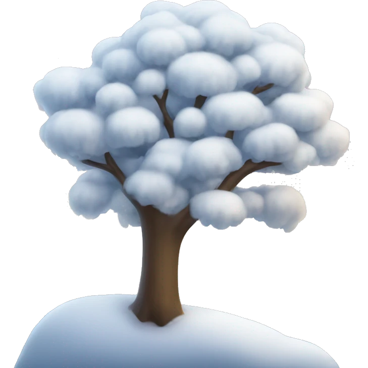 snowy tree emoji