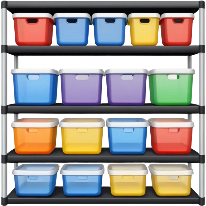 shelf organized household storage emoji