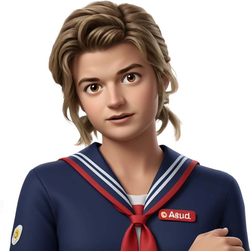 school uniform girl portrait emoji