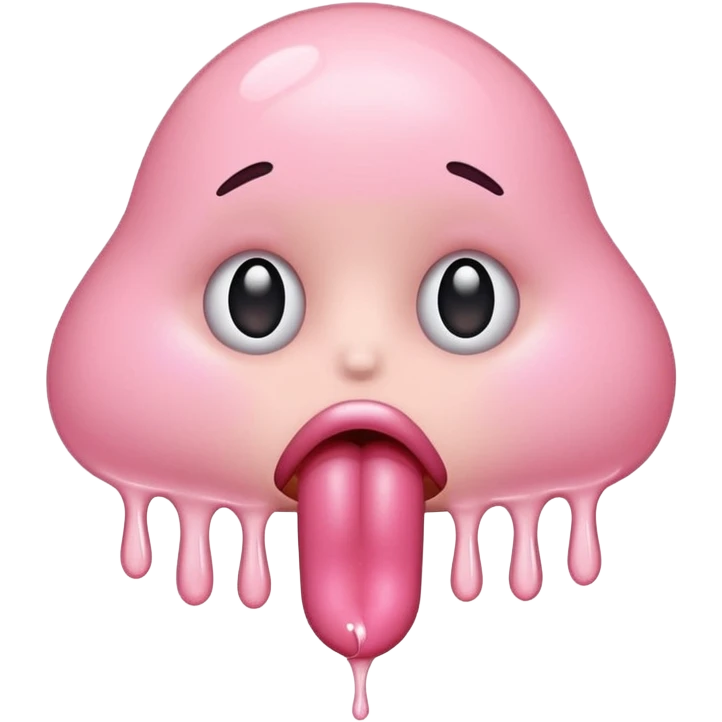 tongue dripping slob emoji