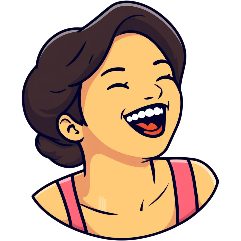 Wife laughing emoji