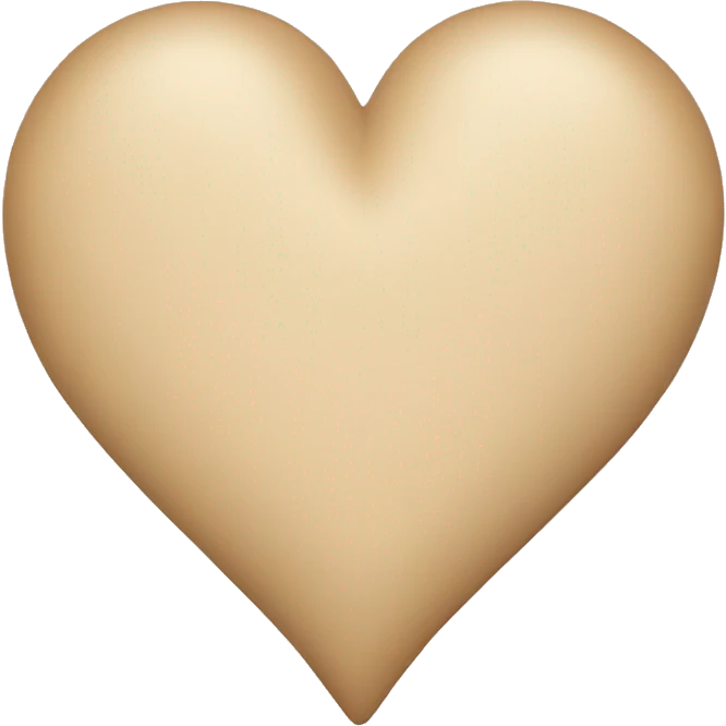 Beige Heart emoji