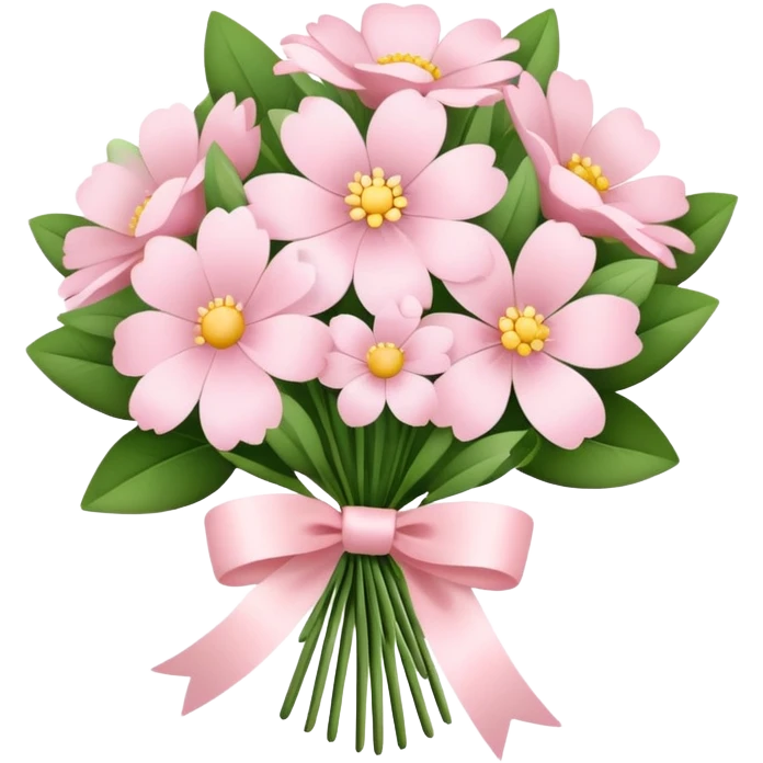 pale pink flower bouquet  emoji