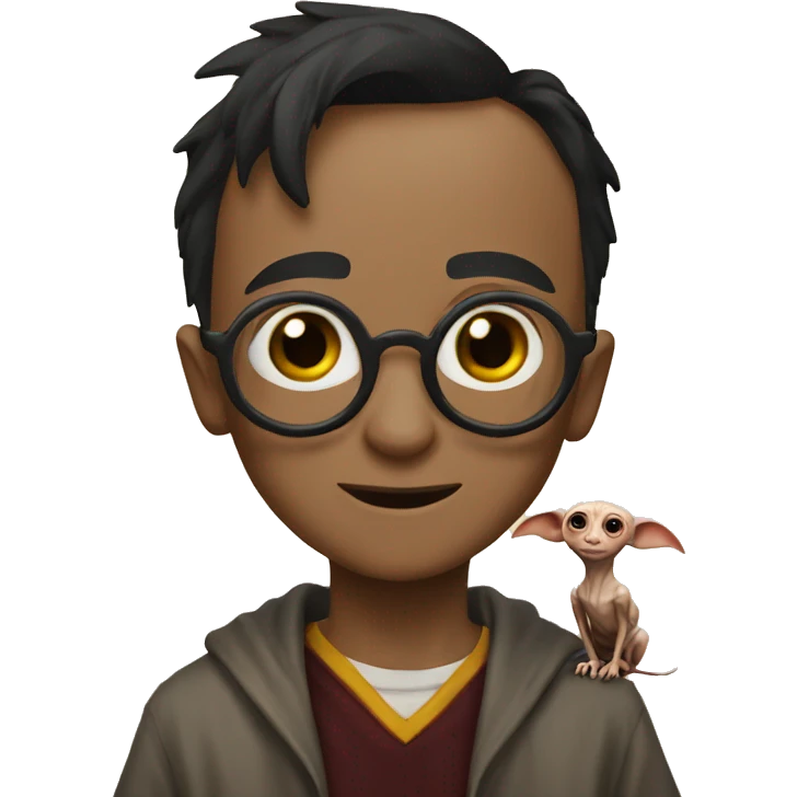 Harry Potter with Dobby  emoji