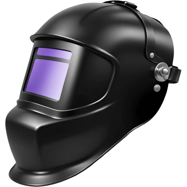 Welding mask side view emoji