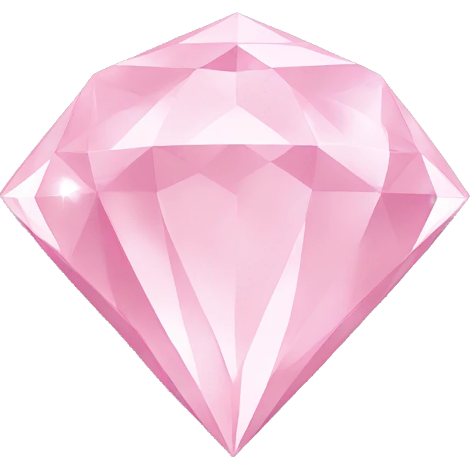 Pastel pink diamond  emoji