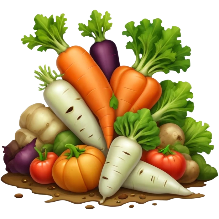 pile of spoiled vegetables  emoji