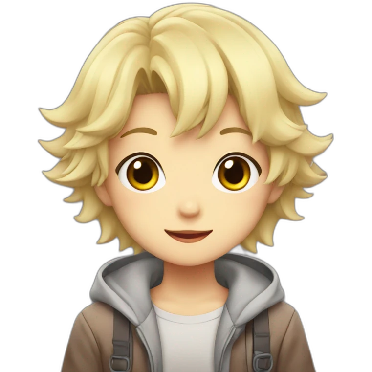 Cute anime character emoji