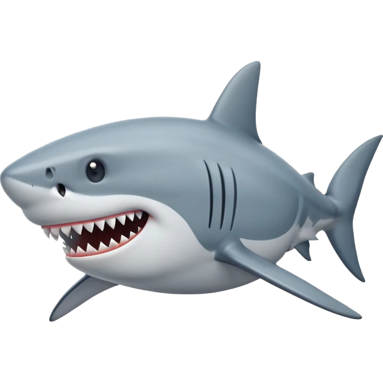 un requin style artoon emoji
