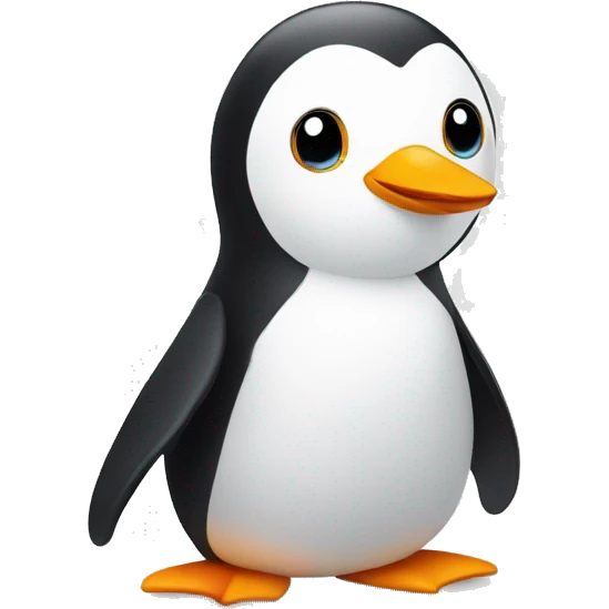 Cute pingouin emoji
