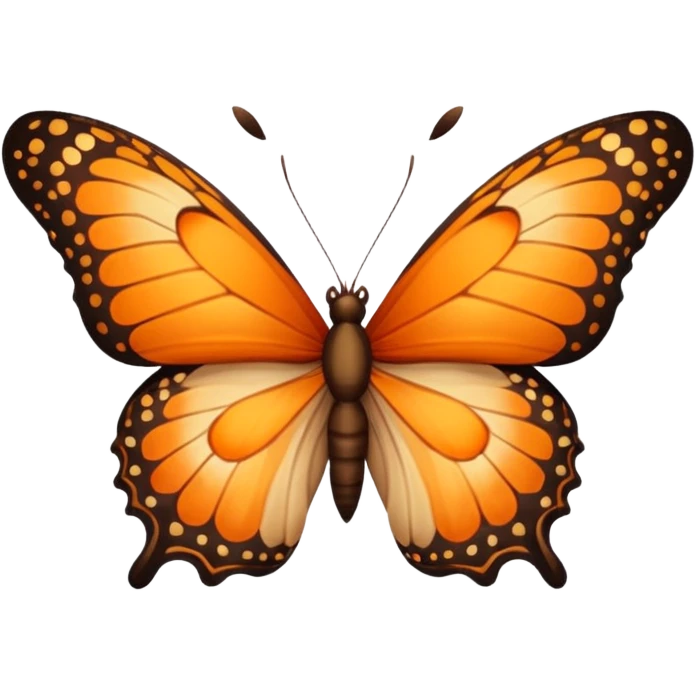 butterfly with leo print on the wings emoji