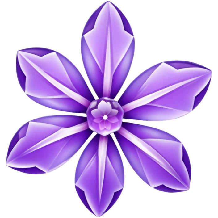 purple ice flower emoji