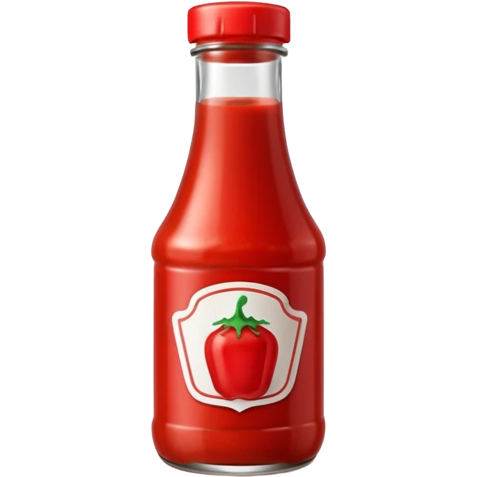 Ketchup in bottle emoji