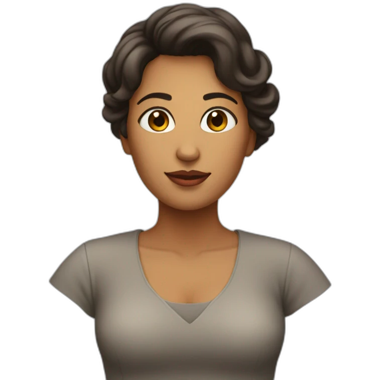 Mujer con busto grande emoji