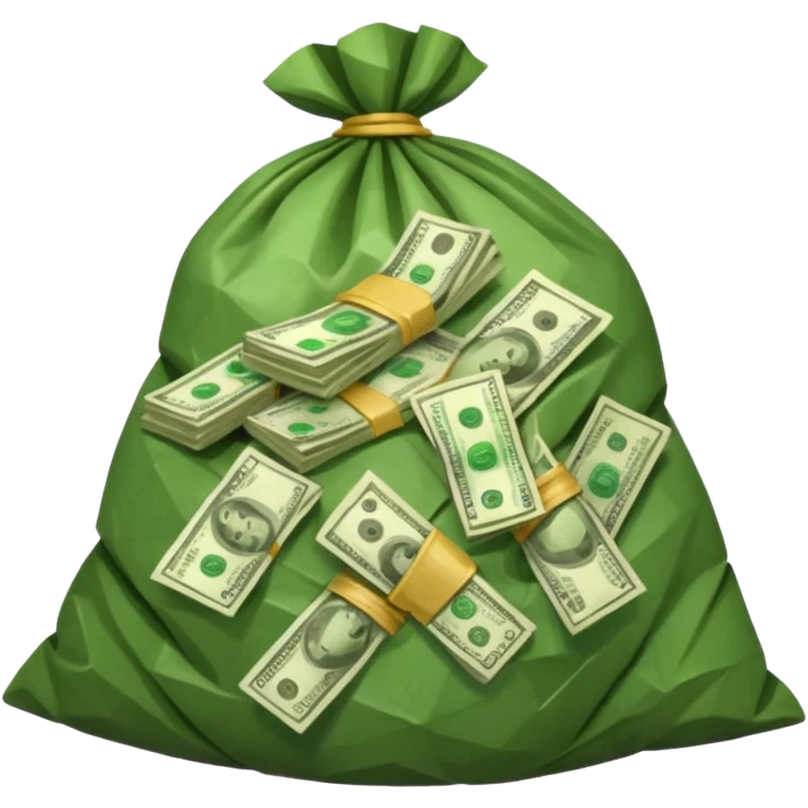 inflation emoji, money as trash emoji