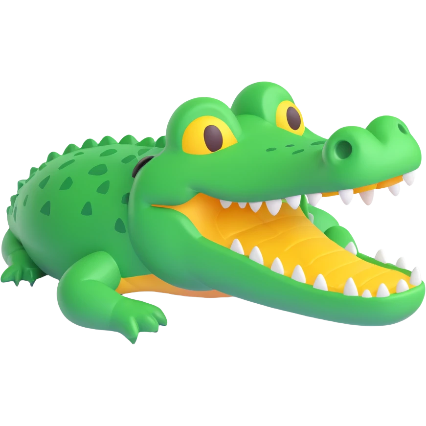 crocodile, Microsoft Fluent style 3D emoji emoji
