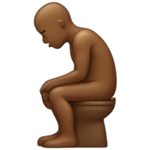 A pooo man pooping emoji