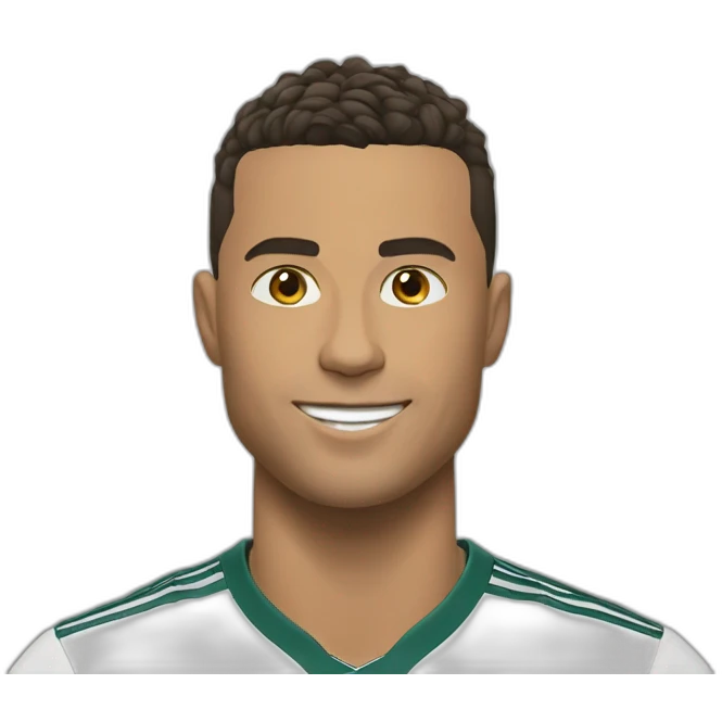 Ronaldo doing siuuuu emoji