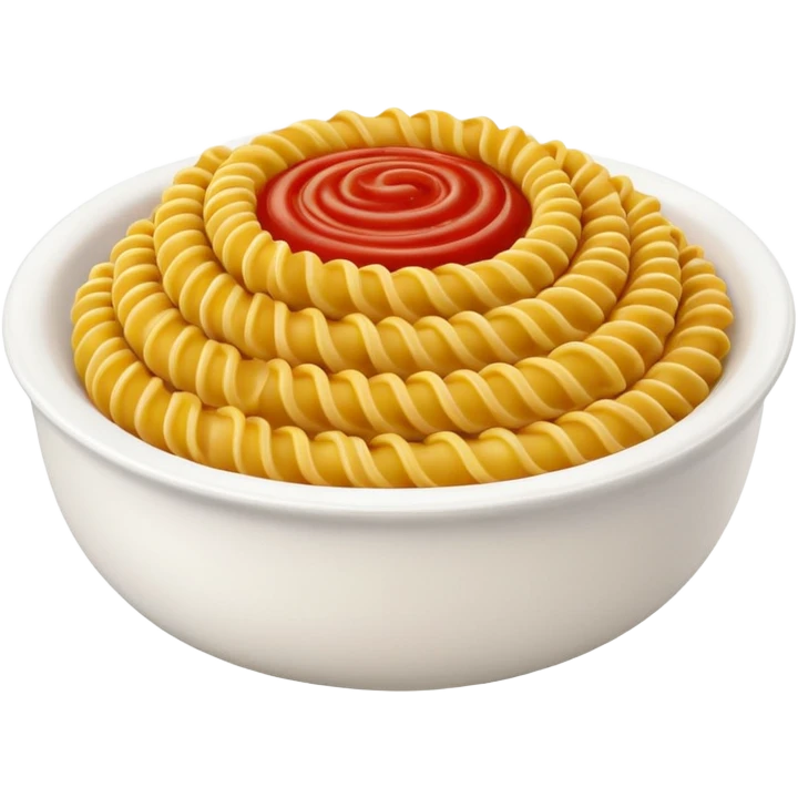 fusilli pasta bowl emoji