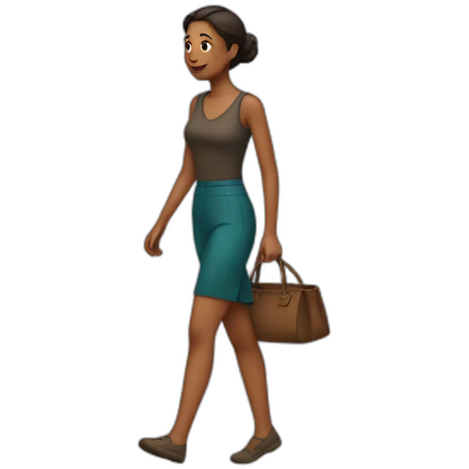 Woman walking emoji