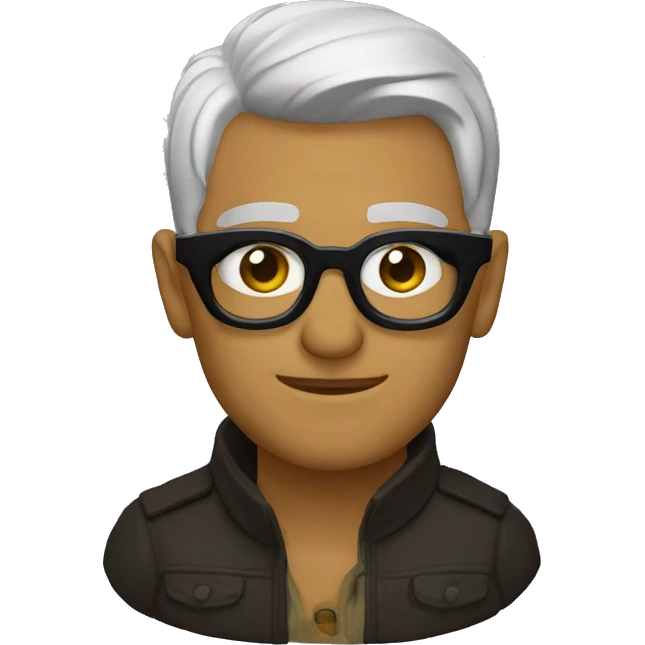 zorrino con lentes emoji
