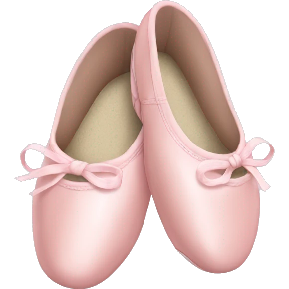 Pale pink ballet shoes emoji