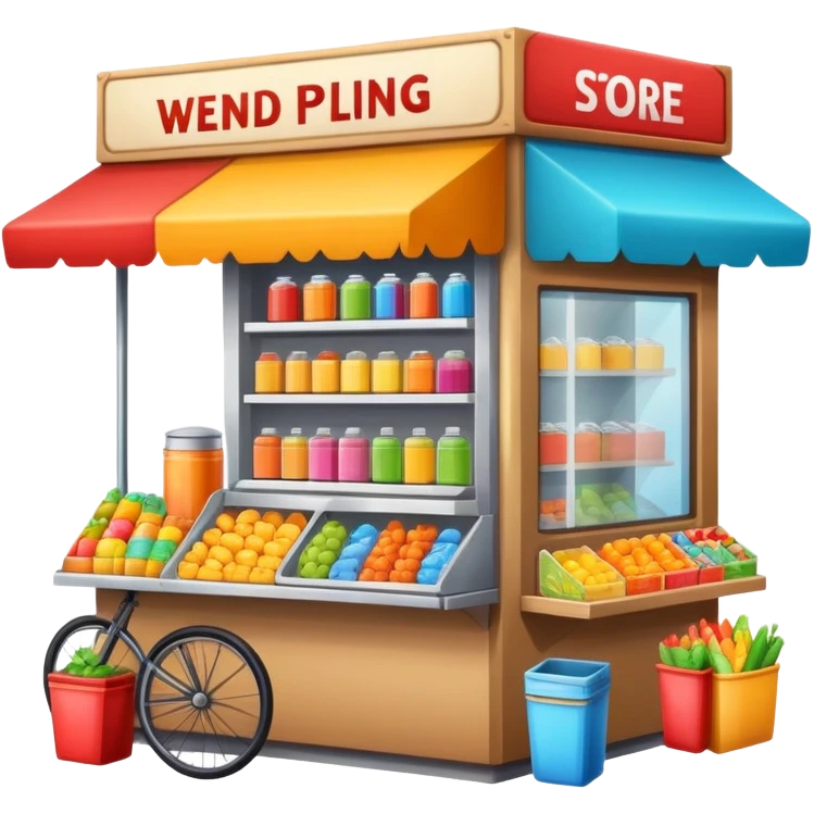 street vending store emoji