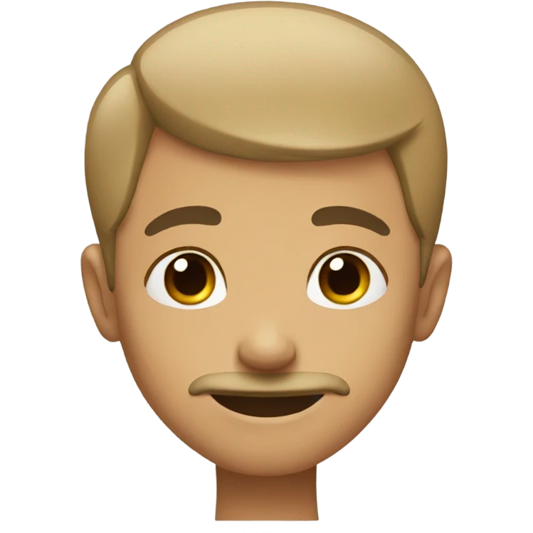 calm boy with closed eyes with a neck tat and a light mustache emoji