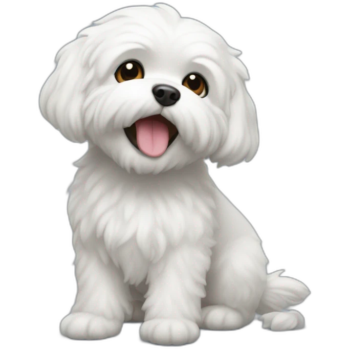 Bichón maltés emoji