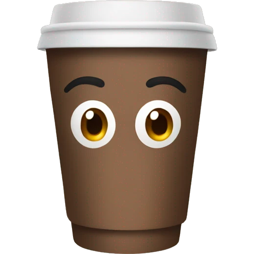 Disposable coffee cup emoji