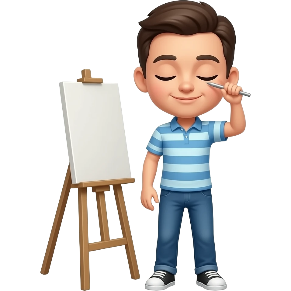 redraw with your eyes closed emoji