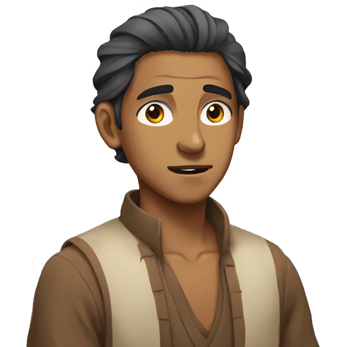 youngaged indian man anime  emoji