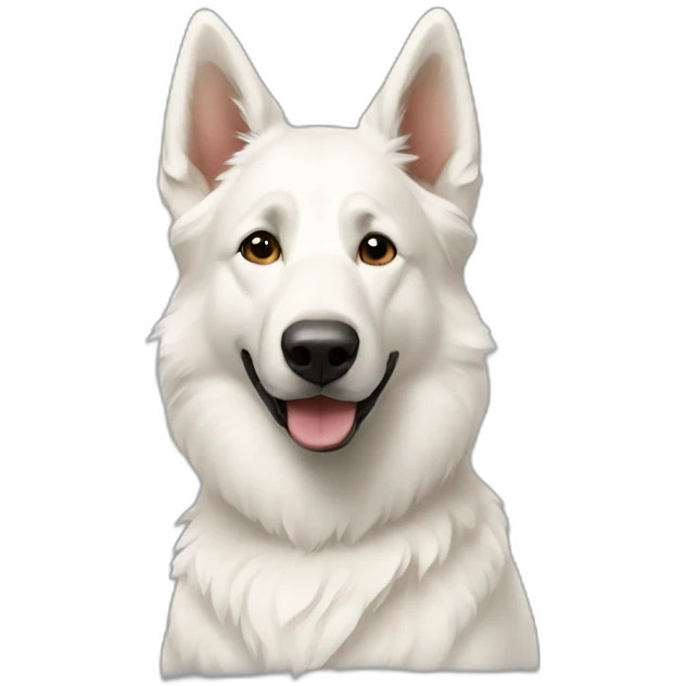 White shepherd emoji