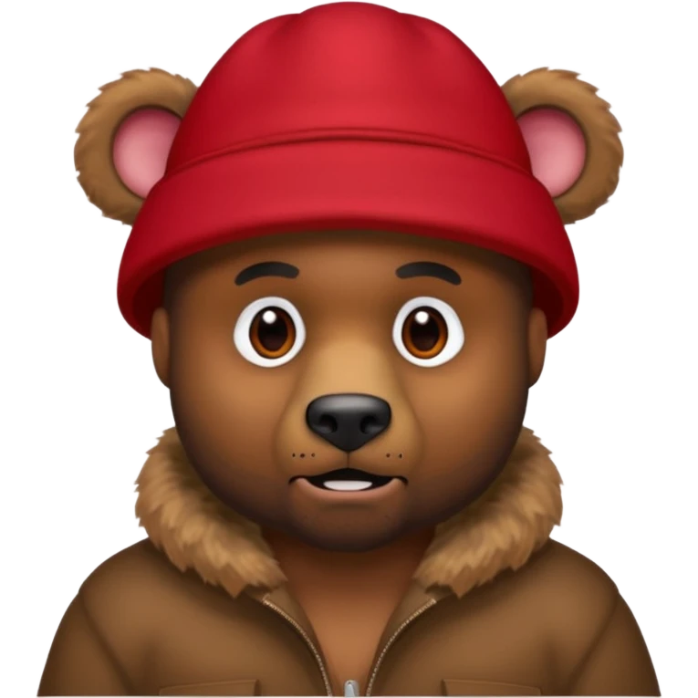 kanye west bear man emoji