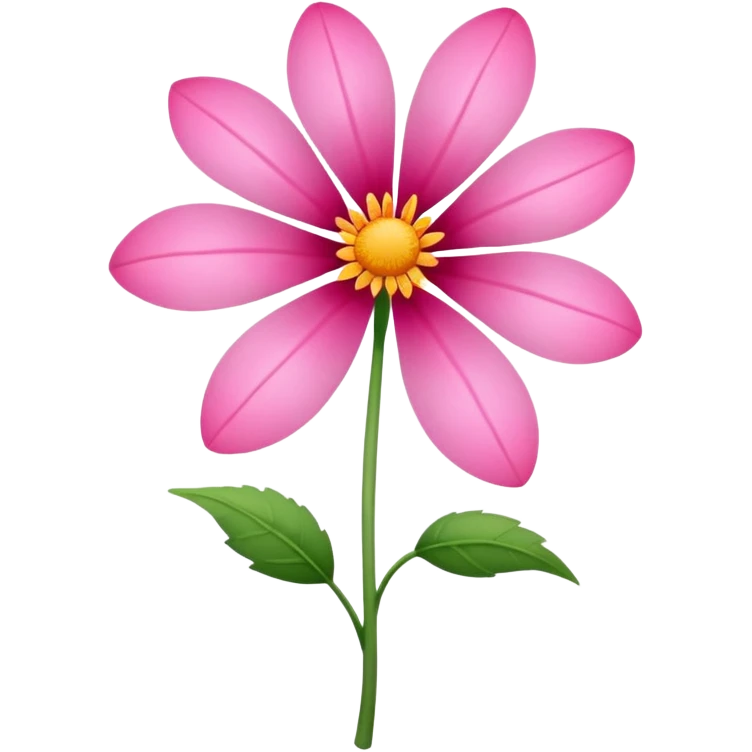 pink flower with a long root emoji
