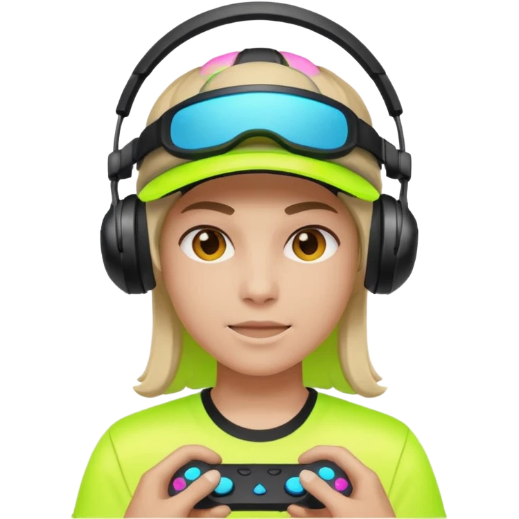 Neon Visor Gamer emoji