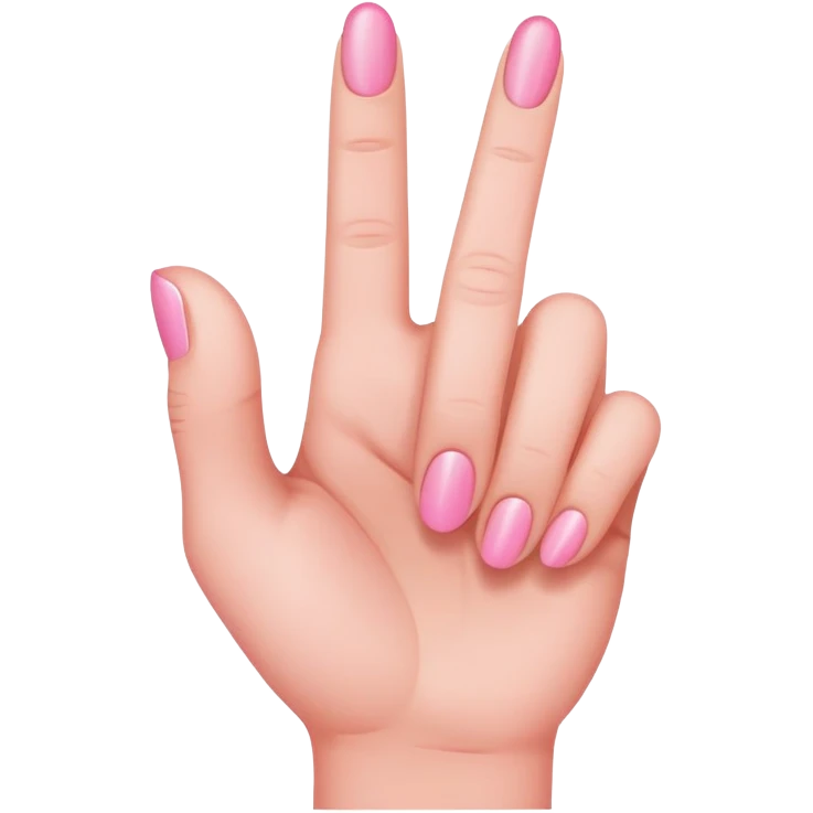 pink middle finger emoji
