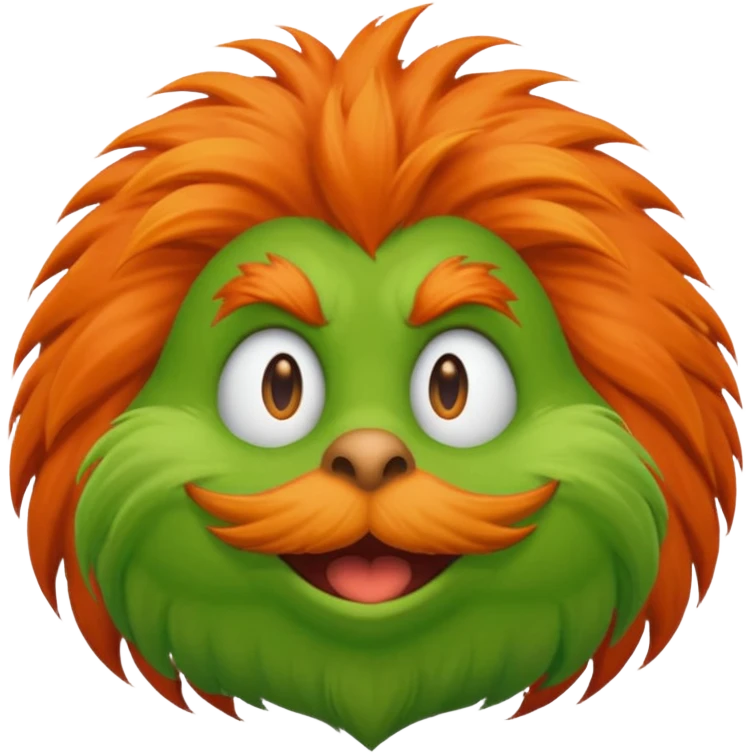 A baddie lorax emoji