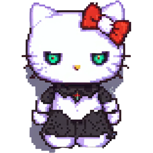 demonic Hello Kitty emoji