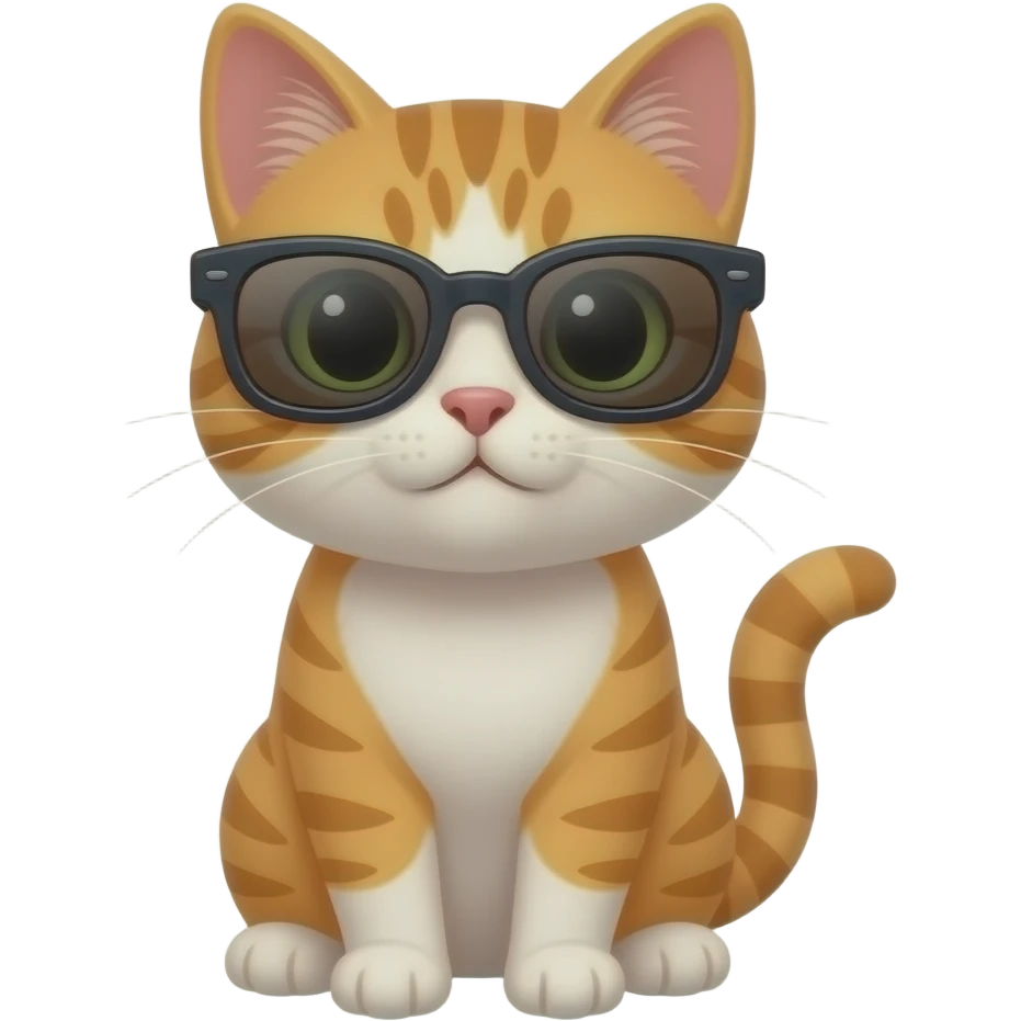 Cat wearing sunglasses emoji