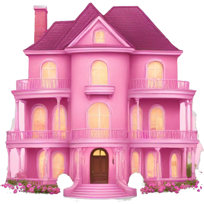 Pink luxury house  emoji