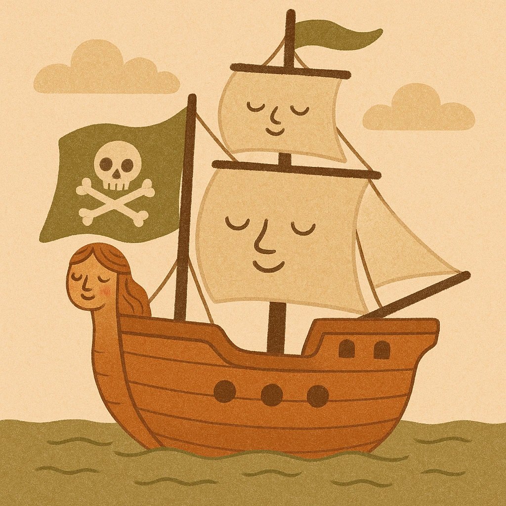 pirate ship emoji