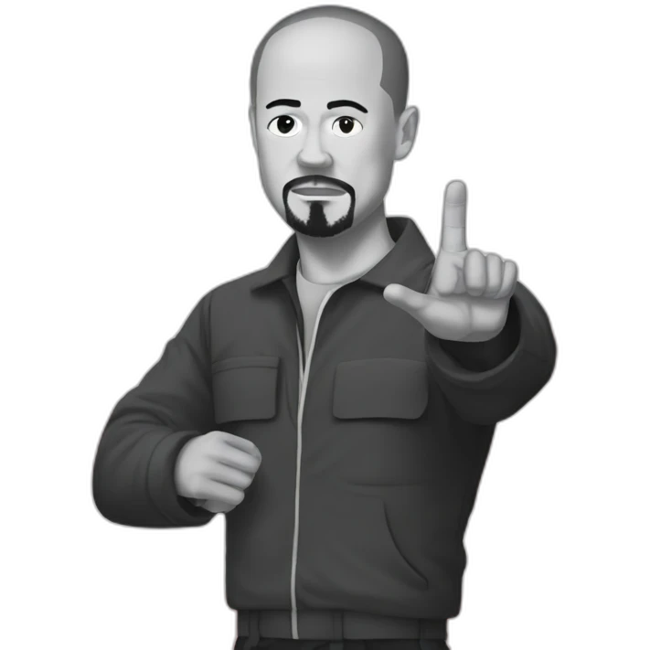 American history x with raised right hand emoji