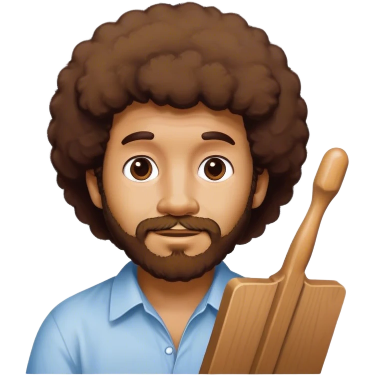 bob ross doing the griddy emoji