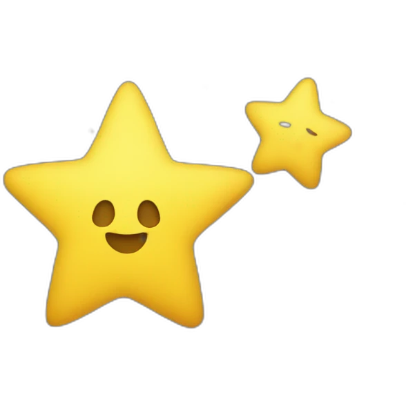 yellow stars in sky emoji