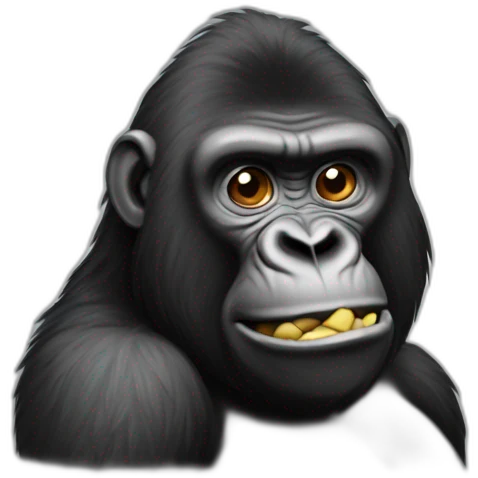 gorila na jaula emoji