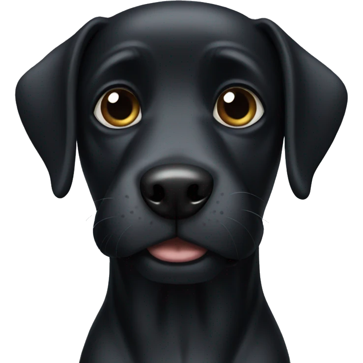 Black dog emoji